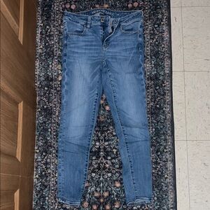 American Eagle Outfitters Women's Light Blue Skinny Jeans